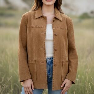 SADDLE RIDGE Vintage Collection American Frontier Whipstitch Suede Jacket L